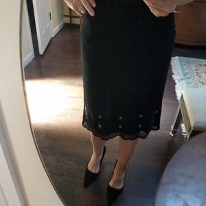 Embroidered, beaded, silk skirt. Make an offer.